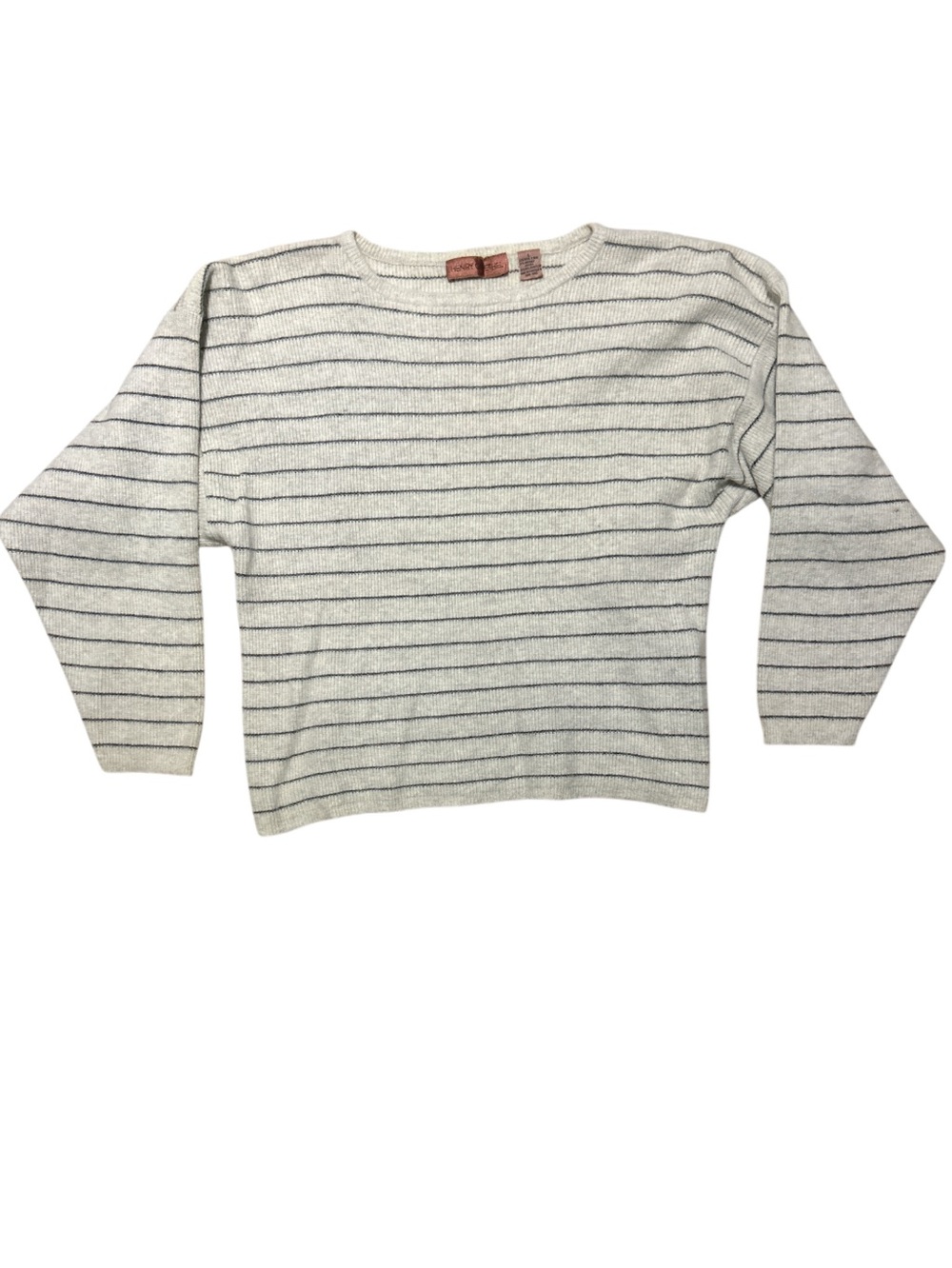 Henry Grethel striped wool White/Grey knit sweater L